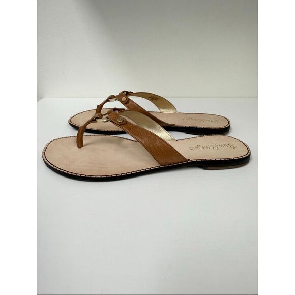 Lilly Pulitzer Phipps Thong Sandal Flip Flop Vachetta 9 - Picture 4 of 7